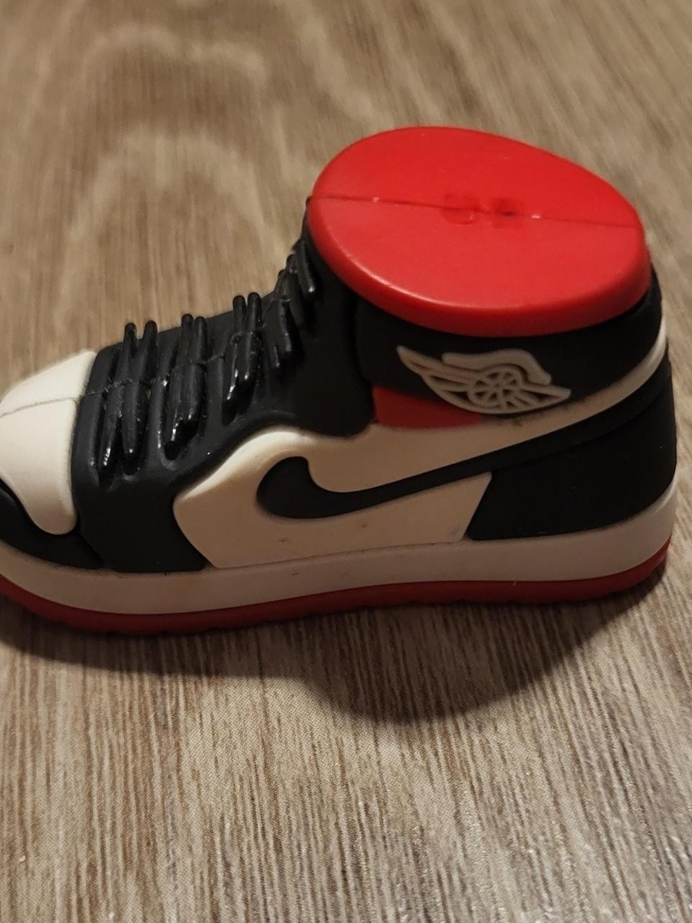 Kids High-Top Sneaker Toy - Black, White & Red